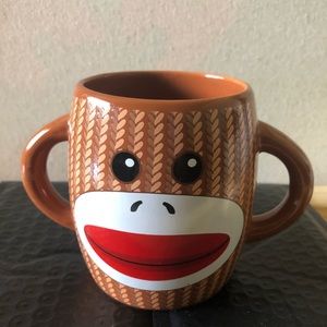 Monkey sock coffee cup